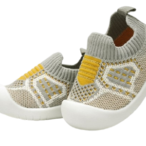 নরম ও আরামদায়ক বেবি জুতা - Khaki & Mustard Yellow