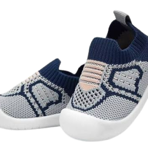 নরম ও আরামদায়ক বেবি জুতা - Navy Blue & Grey